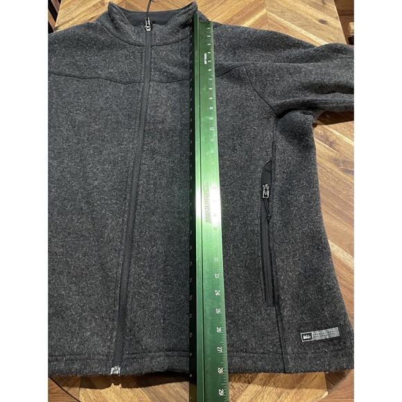 REI Jacket Wool Blend Bomber Zip Up Outdoor Vintage Canada Made Mens XL - Picture 5 of 6